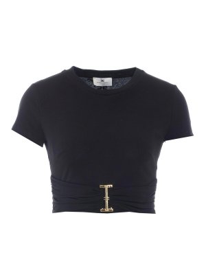 ELISABETTA FRANCHI: T-shirts - T-Shirt - Noir