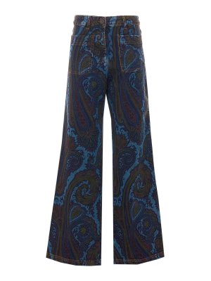 ETRO: Jeans Rectos - Vaqueros Rectos - Azul