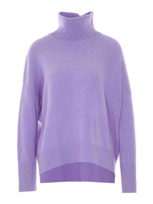 LISA YANG: Strickpullover mit Rundhalsausschnitt - Rundhalspullover - Silber