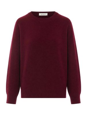 LISA YANG: crew necks - Deep Plum Haily Sweater