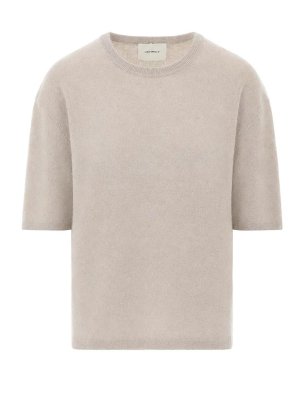 LISA YANG: t-shirts - Beige Maren T-Shirt