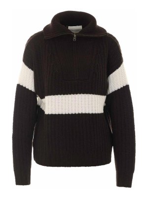 LISA YANG: Strickpullover mit Rundhalsausschnitt - Rundhalspullover - Schwarz