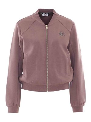 Liu Jo: Sweatshirts & Sweaters - Glace Zip Up Sweatshirt