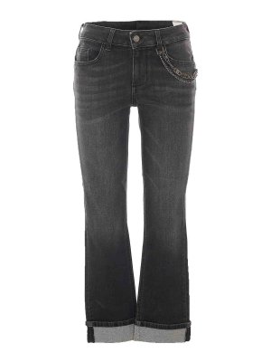 Liu Jo: Jeans Rectos - Vaqueros Rectos - Negro