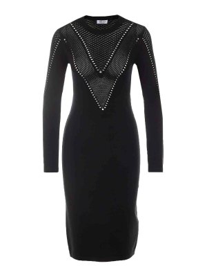 Liu Jo: Knielange Kleider - Knielanges Kleid - Schwarz