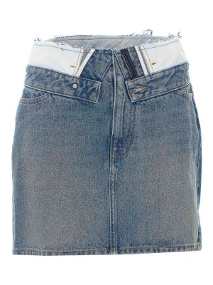 MM6 MAISON MARGIELA: Mini jupes - Mini Jupe - Bleu