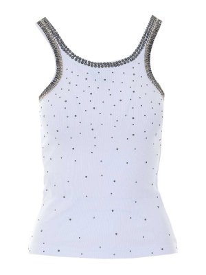 Pinko: Tops & Tank tops - White Coriandoli Tank Top