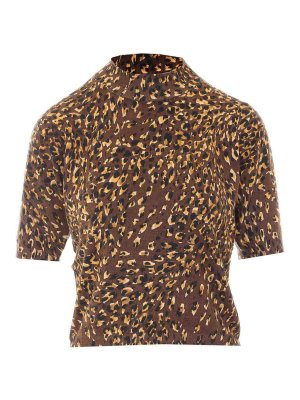 TWINSET: Suéteres con cuello pico - Suéter Cuello Redondo - Marrón