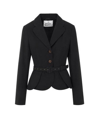 VIVIENNE WESTWOOD: casual jackets - Belted Bettina Jacket