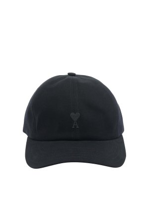 AMI PARIS: hats & caps - Ami De Coeur Embroidery Cap