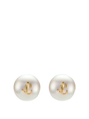 JIMMY CHOO: Orecchini - Orecchini con maxi perle