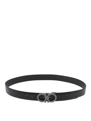 SALVATORE FERRAGAMO: belts - Reversible And Adjustable Belt