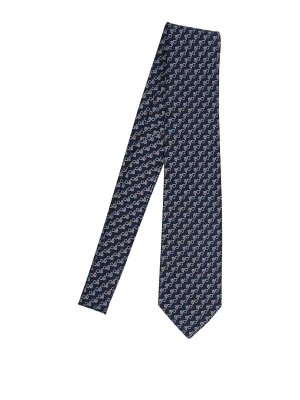SALVATORE FERRAGAMO: Corbatas y pajaritas - Corbata - Azul