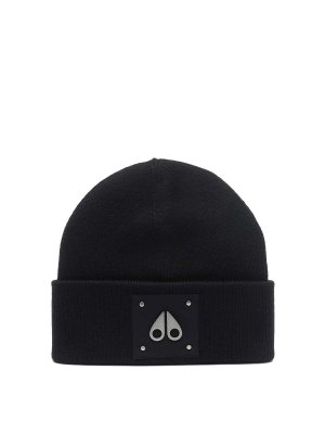MOOSE KNUCKLES: beanies - Black Beanie