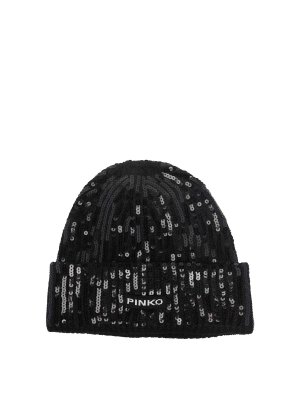 Pinko: beanies - Black Bembusa Beanie
