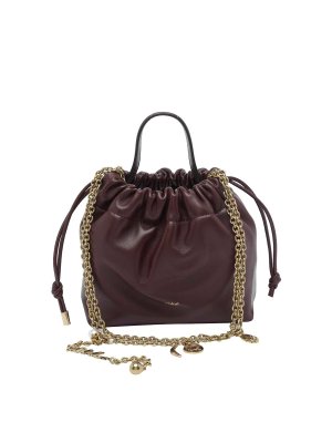 CHLOE': shoulder bags - Burnt Red Mini E Icons Shoulder Bag