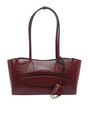HIDESINS: totes bags - Red Crisp Shopper Bag