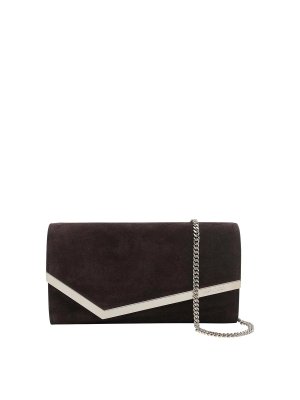 JIMMY CHOO: Clutches - Clutch - Braun