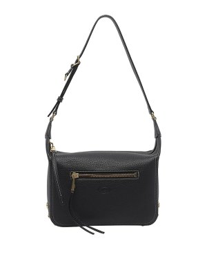 TOD'S: shoulder bags - Metal Dots Mini Leather Shoulder Bag
