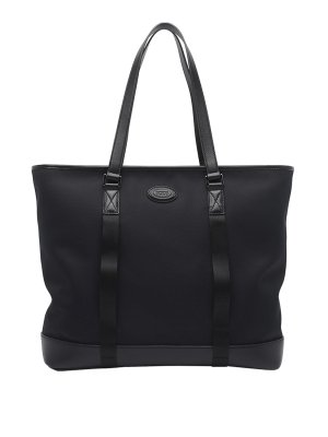 TOD'S: totes bags - Shopping Bag Fabric And Leather