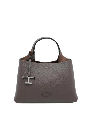 TOD'S: shopper - Borsa a mano in micropelle