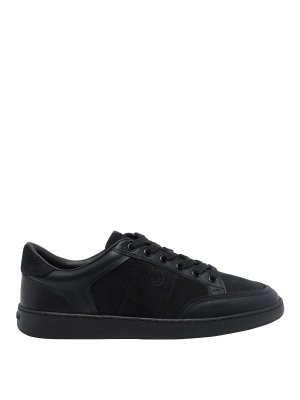 SALVATORE FERRAGAMO: trainers - Black Signature Sneakers