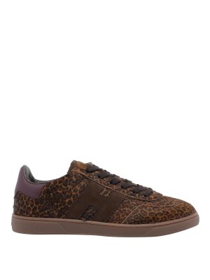 HOGAN: Chaussures de sport - Baskets - Marron