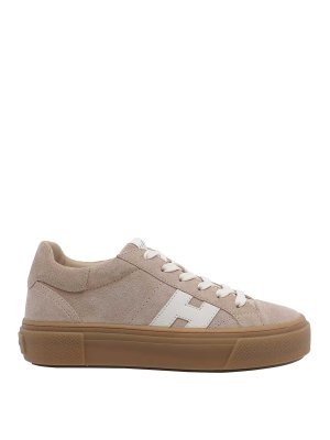 HOGAN: Chaussures de sport - Baskets - Beige