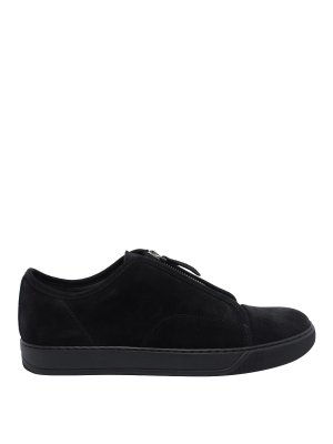 LANVIN: trainers - Black Dbb1 Zip Sneakers
