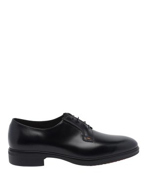 SANTONI: lace-ups shoes - Black Easy Lace Up Shoes