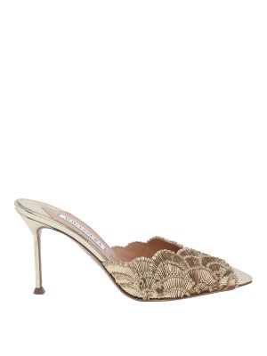 Aquazzura: Mules - Mules - Gold