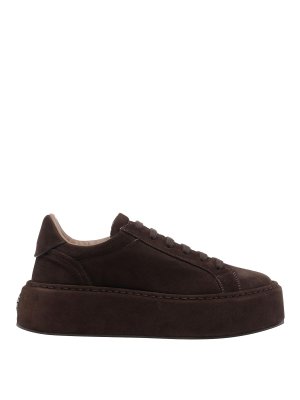 Casadei: Chaussures de sport - Baskets - Marron