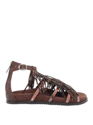 KURT GEIGER: court shoes - Fringes Pump Sandals