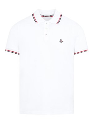 MONCLER: Poloshirts - Poloshirt - Weiß