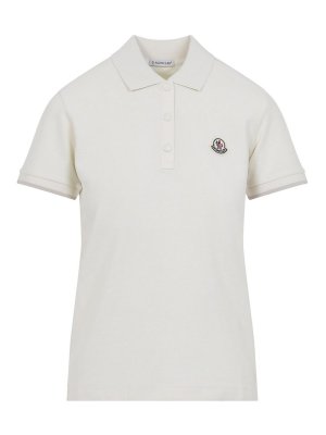 MONCLER: polo - Polo in cotone