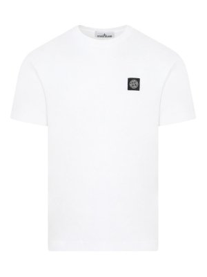 STONE ISLAND: t-shirts - Cotton T-Shirt