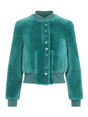 ALEXANDER MCQUEEN: Bomberjacken - Bomberjacke - Hellblau