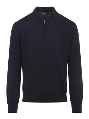 BRIONI: ポロシャツ - ポロシャツ - ブルー