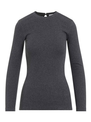 BRUNELLO CUCINELLI: t-shirts - L/S Rib T-Shirt