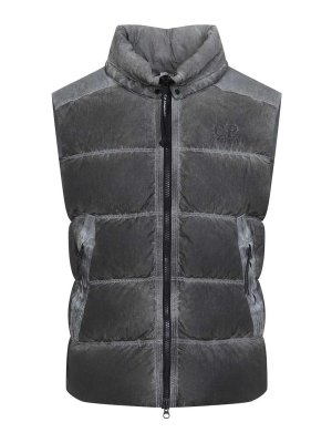 C.P. COMPANY: waistcoats & gilets - Cp Company Eco-Chrome Hooded Down Gilet