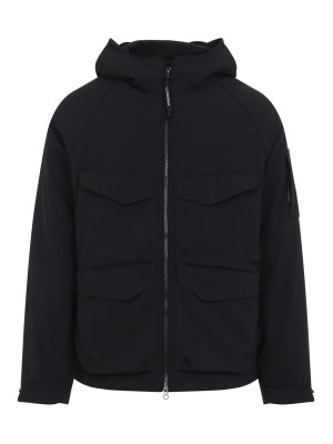 C.P. COMPANY: padded jackets - Cp Company Shell Padded Hooded Lens Jacket