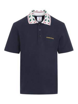 CASABLANCA: Polos  - Polo - Bleu Foncé