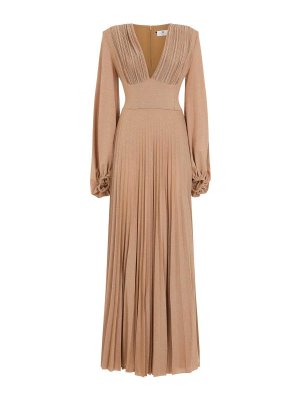 ELISABETTA FRANCHI: Maxi robe - Maxi Robe - Marron