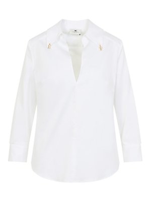 ELISABETTA FRANCHI: Camisas - Camisa - Blanco