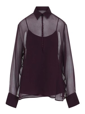 ERMANNO SCERVINO: Camisas - Camisa - Rojo Oscuro