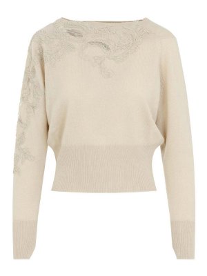 ERMANNO SCERVINO: クルーネック - クルーネック - クリーム