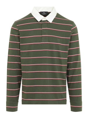 ETRO: polo shirts - L/S Striped Polo