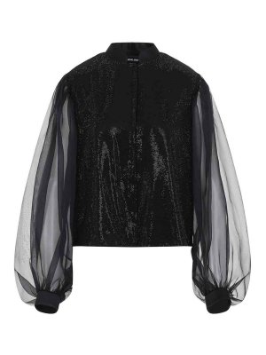 GIORGIO ARMANI: shirts - Embroidered Shirt