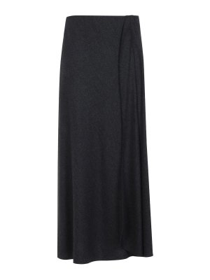 GIORGIO ARMANI: Faldas media pierna y semilargas - Falda Semilarga - Gris Oscuro