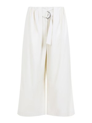LOEWE: casual trousers - Cropped Belted Trousers